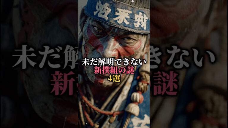 未だ解明できない新撰組の謎4選#都市伝説 #怖い話 #雑学 #歴史