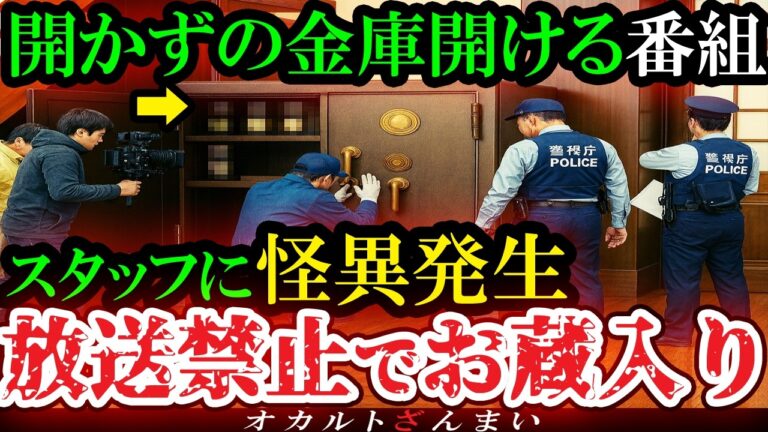 【怖い話】[放送禁止!]『開かずの金庫』を開ける番組撮影中にヤバい事件が起きてお蔵入りになった恐怖のロケ現場…神奈川県...