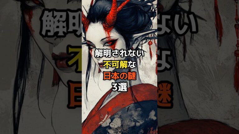 解明されない不可解な日本の謎3選 #都市伝説 #衝撃の事実 #歴史ミステリー