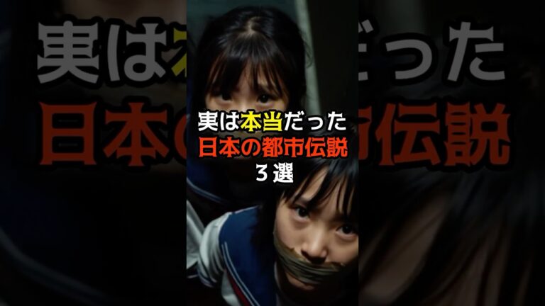 実は本当だった日本の都市伝説３選 #衝撃の事実 #怖い話 #実話