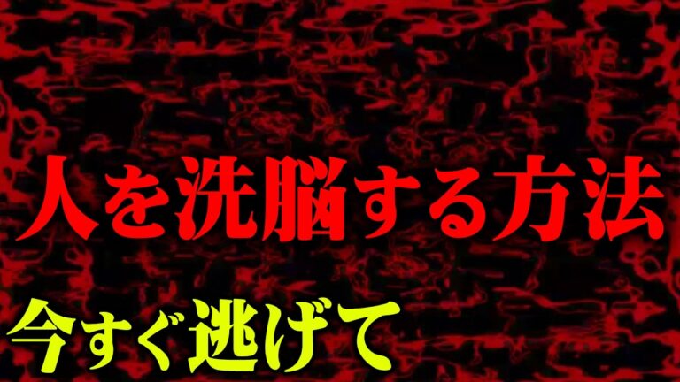 【悪用厳禁】簡単に人を洗脳する方法【 都市伝説 】